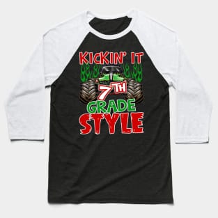 Kickin it 7th Grade Back to School Teacher Baseball T-Shirt